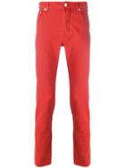 Jacob Cohen Slim Fit Jeans, Men's, Size: 35, Red, Cotton/spandex/elastane