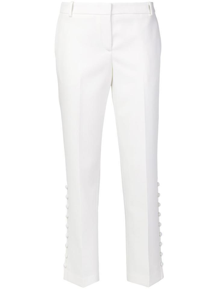Ermanno Scervino Stretch Pleated Trousers - White
