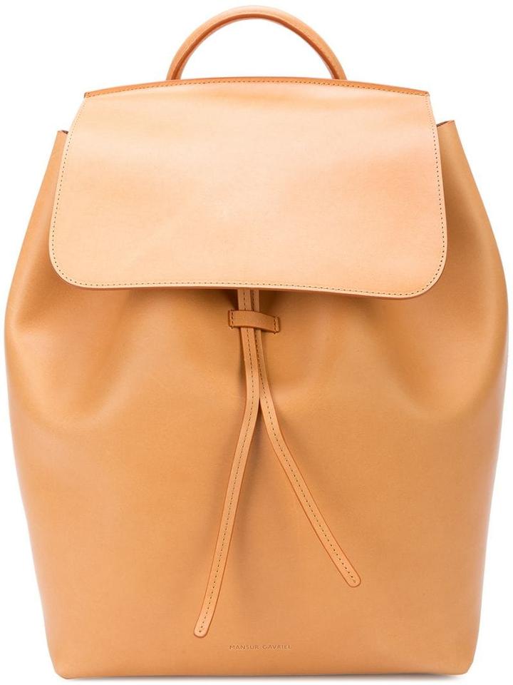 Mansur Gavriel Large Drawstring Backpack - Neutrals