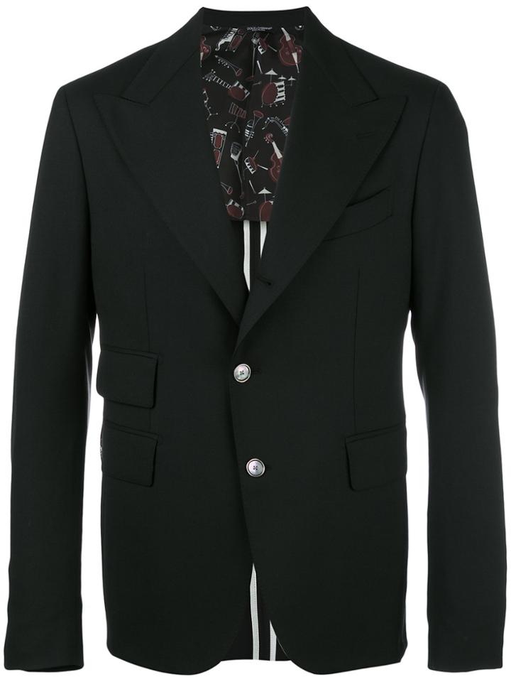 Dolce & Gabbana Single Breasted Jacket - Black