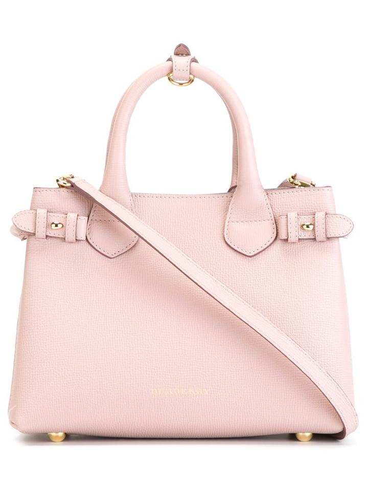 Burberry Small 'banner' Tote, Women's, Pink/purple