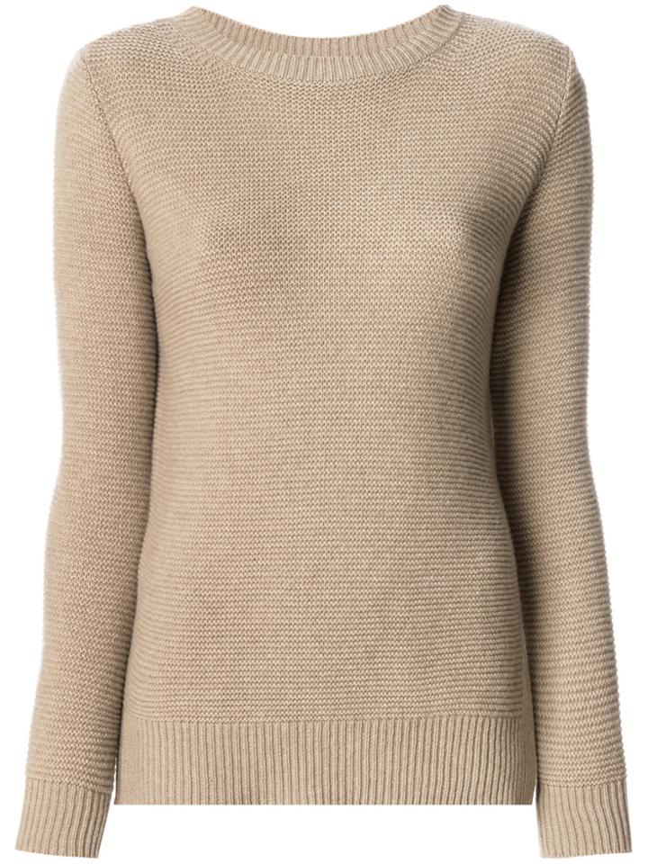 Max Mara Crew Neck Jumper - Brown
