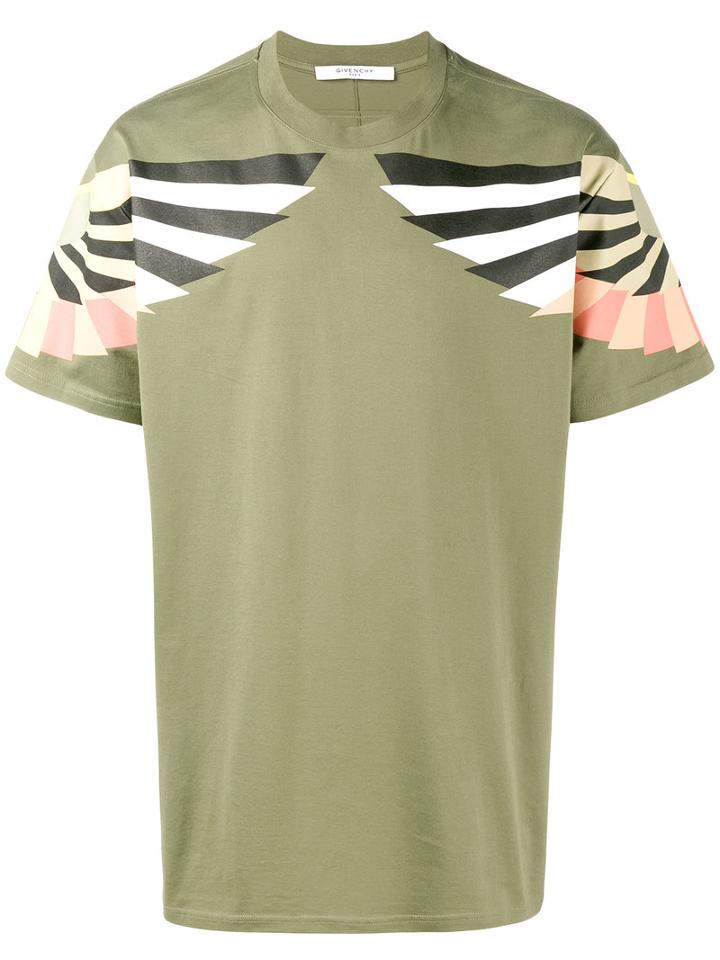 Givenchy Optical Wing Print T-shirt, Men's, Size: Small, Green, Cotton