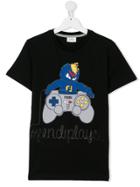 Fendi Kids Teen Printed T-shirt - Black