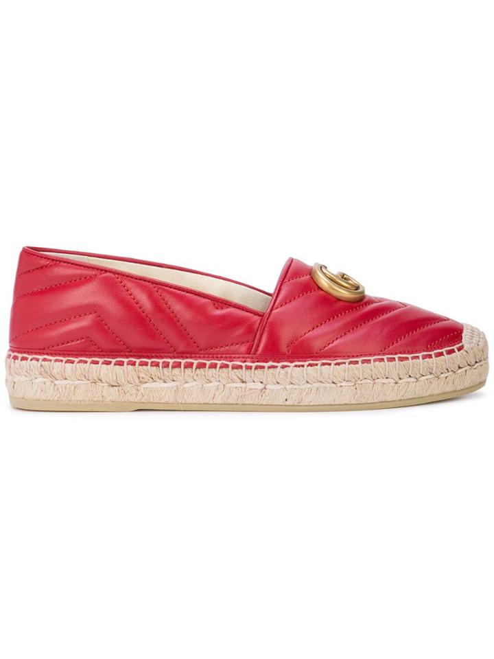 Gucci Double G Espadrilles - Red