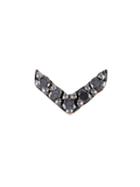 Jezebel London Victoria Single Earring, Women's, Metallic, 14kt Rose Gold/black Diamond