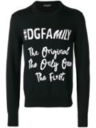 Dolce & Gabbana #dgfamily Print Jumper - Black