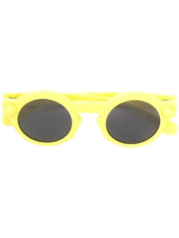 Christopher Kane Eyewear Round-frame Sunglasses - Yellow