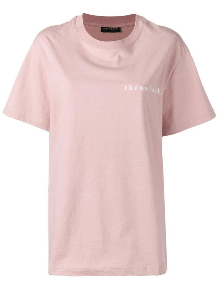 Throwback. Pink Logo T-shirt