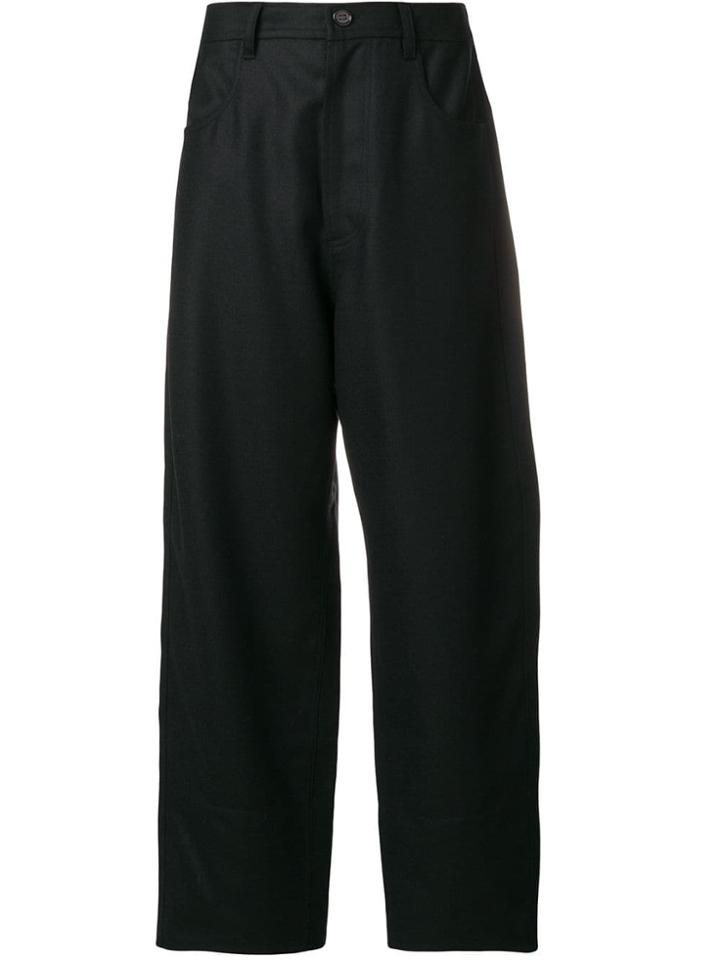 Sofie D'hoore Wide Leg Fitted Waist Trousers - Blue
