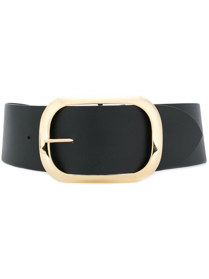 Erika Cavallini Classic Buckled Belt - Black