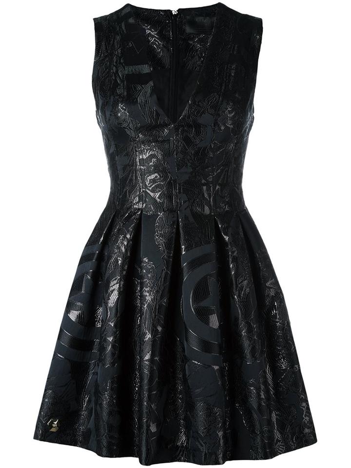 Philipp Plein 'the Avengers' Dress, Women's, Size: Large, Black, Polyester/polyamide