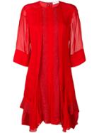 Chloé Lace Dress - Red