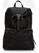 Valentino Camouflage Backpack, Black, Calf Leather/nylon
