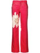 Gianfranco Ferré Pre-owned 1990's Polka Dot Trousers - Red