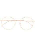 Fendi Eyewear Round Frame Glasses - Gold