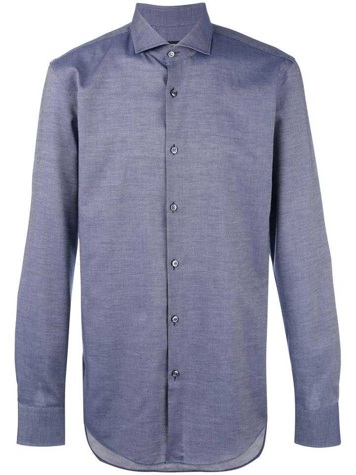 Boss Hugo Boss - Chambray Shirt - Men - Cotton - 43, Blue, Cotton