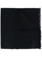 Cruciani Raw Edge Scarf, Women's, Blue, Silk/cashmere