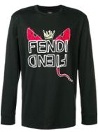 Fendi Printed Bag Bugs T-shirt - Black