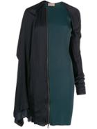 Lanvin Off-centre Zipped Dress - Blue