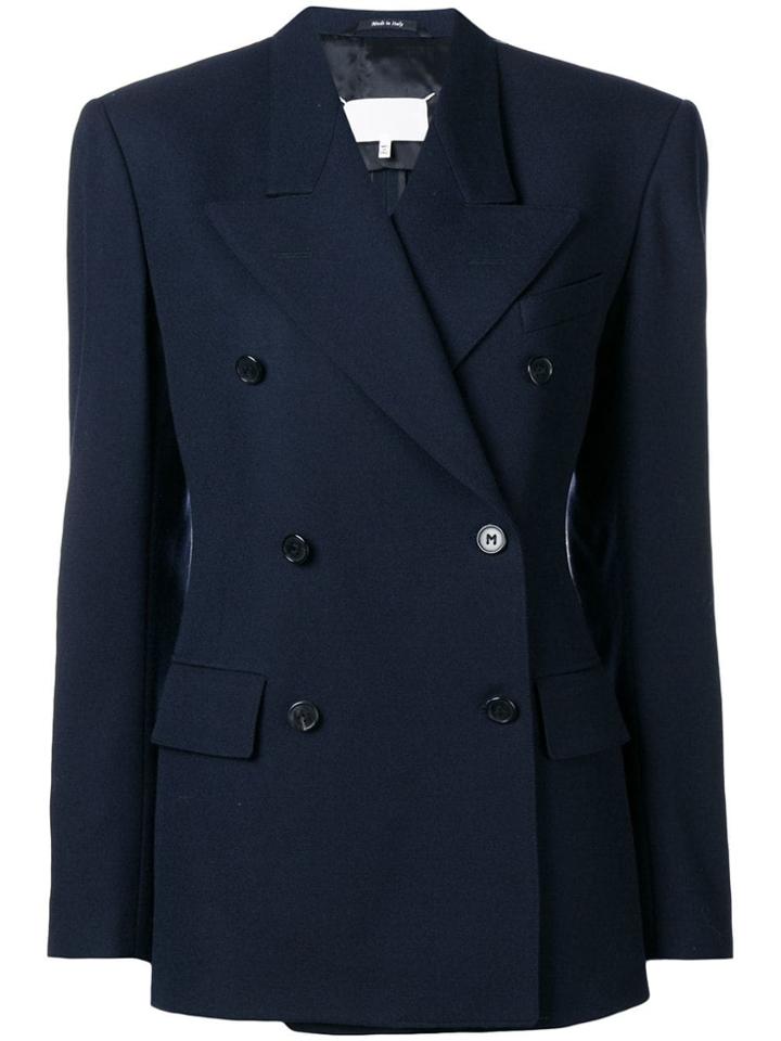 Maison Margiela Double-breasted Blazer - Blue