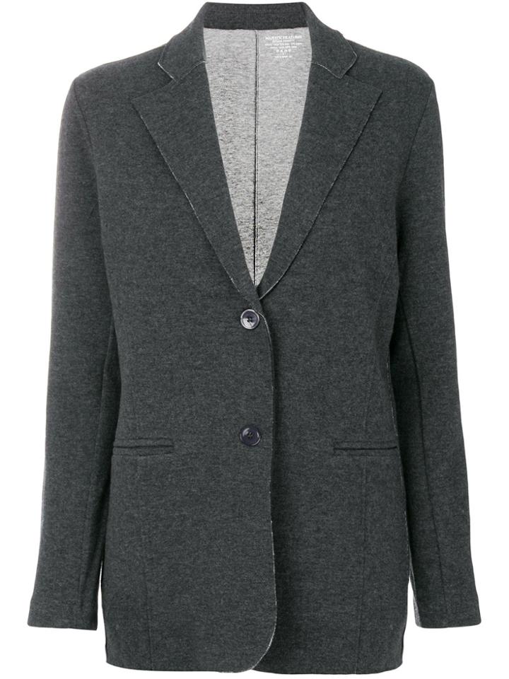 Majestic Filatures Long Sleeved Buttoned Blazer - Grey