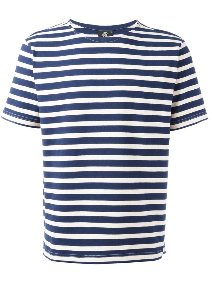 Ps By Paul Smith Striped T-shirt, Men's, Size: Xxl, Blue, Cotton