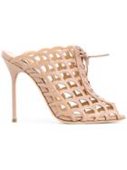 Sergio Rossi Mermaid Boxer Sandals - Nude & Neutrals