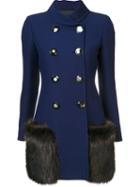 Derek Lam Fur Pocket Buttoned Jacket