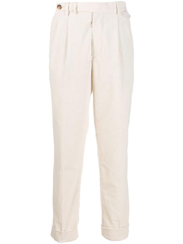 Brunello Cucinelli Corduroy Trousers - White