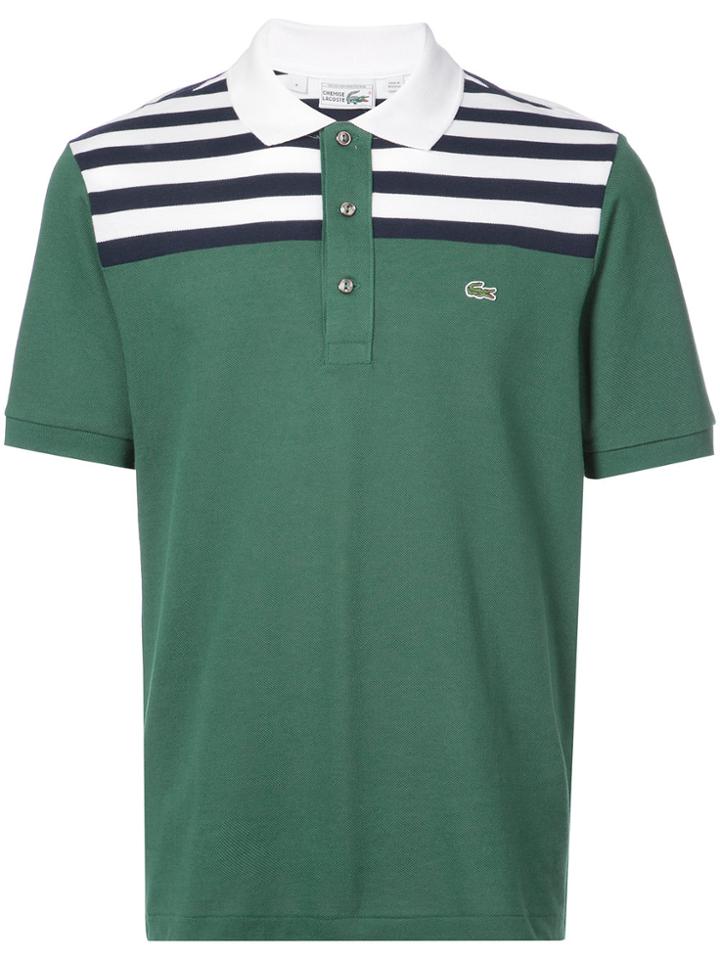 Lacoste Striped Top Polo Shirt - Green