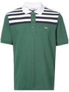Lacoste Striped Top Polo Shirt - Green