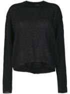 Isabel Benenato Cropped Sweater - Black