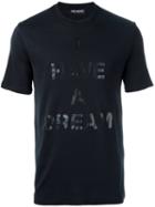 Neil Barrett I Have A Dream Print T-shirt, Men's, Size: Xl, Black, Cotton