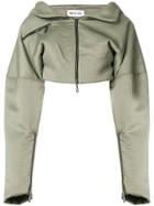 Maticevski Cropped Dropped Shoulder Jacket - Green