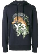 Y-3 Leopard Hoodie - Blue