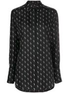 Victoria Victoria Beckham Pixel Dash Printed Shirt - Black