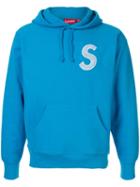 Supreme S Logo Hooded Sweatshirt - Blue