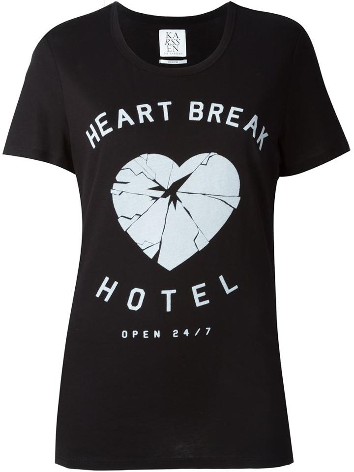 Zoe Karssen Heart Break Print T-shirt