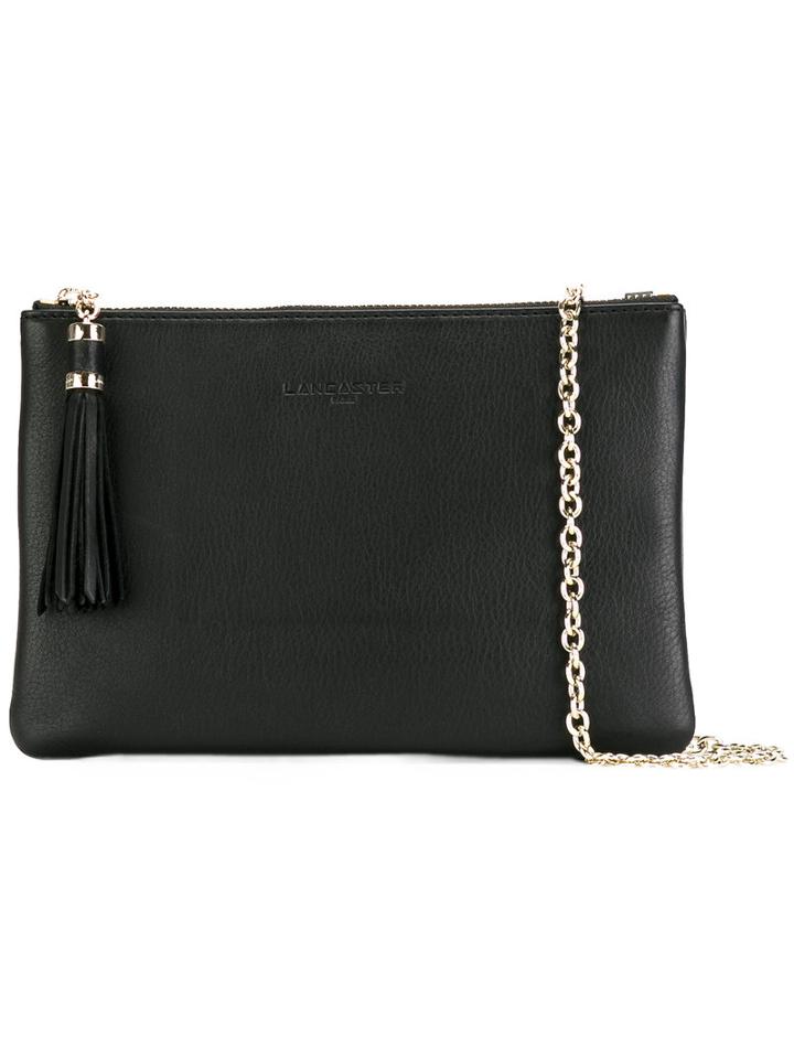 Lancaster Embossed Logo Clutch Bag, Women's, Black, Calf Leather