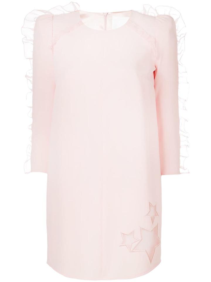 Elisabetta Franchi Star Tulle Trim Mini Dress - Pink