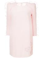 Elisabetta Franchi Star Tulle Trim Mini Dress - Pink