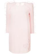 Elisabetta Franchi Star Tulle Trim Mini Dress - Pink