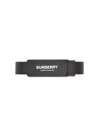 Burberry Logo Print Leather Bracelet - Black