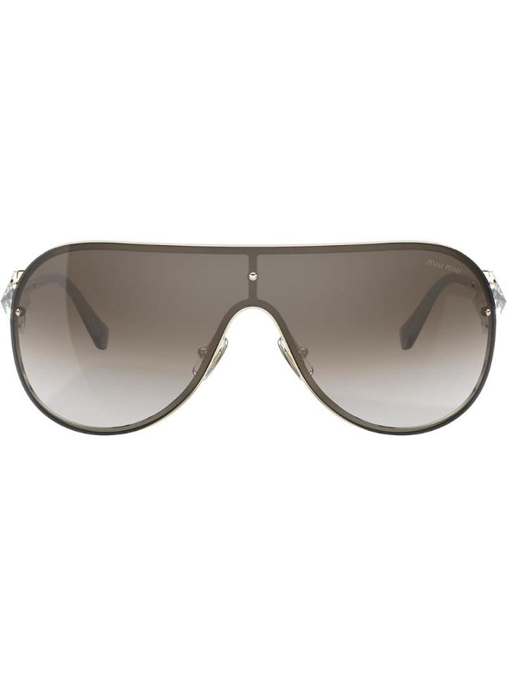 Miu Miu Eyewear Luxottica Mu67us Sunglasses - Gold