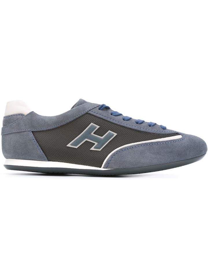 Hogan Low-top Sneakers, Men's, Size: 6.5, Blue, Leather/nylon/rubber