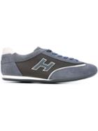 Hogan Low-top Sneakers, Men's, Size: 6.5, Blue, Leather/nylon/rubber