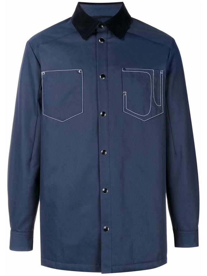 Givenchy Cotton Worker Jacket, Men's, Size: 52, Cotton/polyester/viscose