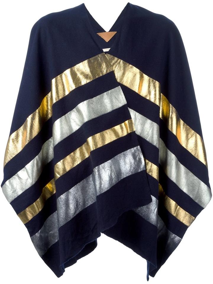 Ermanno Gallamini Striped Cape Scarf