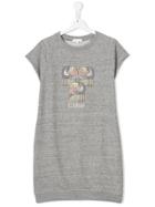 Chloé Kids Toucan Printed Jersey Dress - Grey